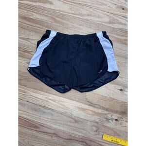 Champion Women’s Running Shorts in Black with White Stripe Sz S